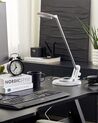 Schreibtischlampe LED Metall weiss / silber 45 cm verstellbar mit USB-Port CORVUS_854189