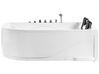 Whirlpool Badewanne weiß Eckmodell mit LED 180 x 120 cm links CALAMA_919455