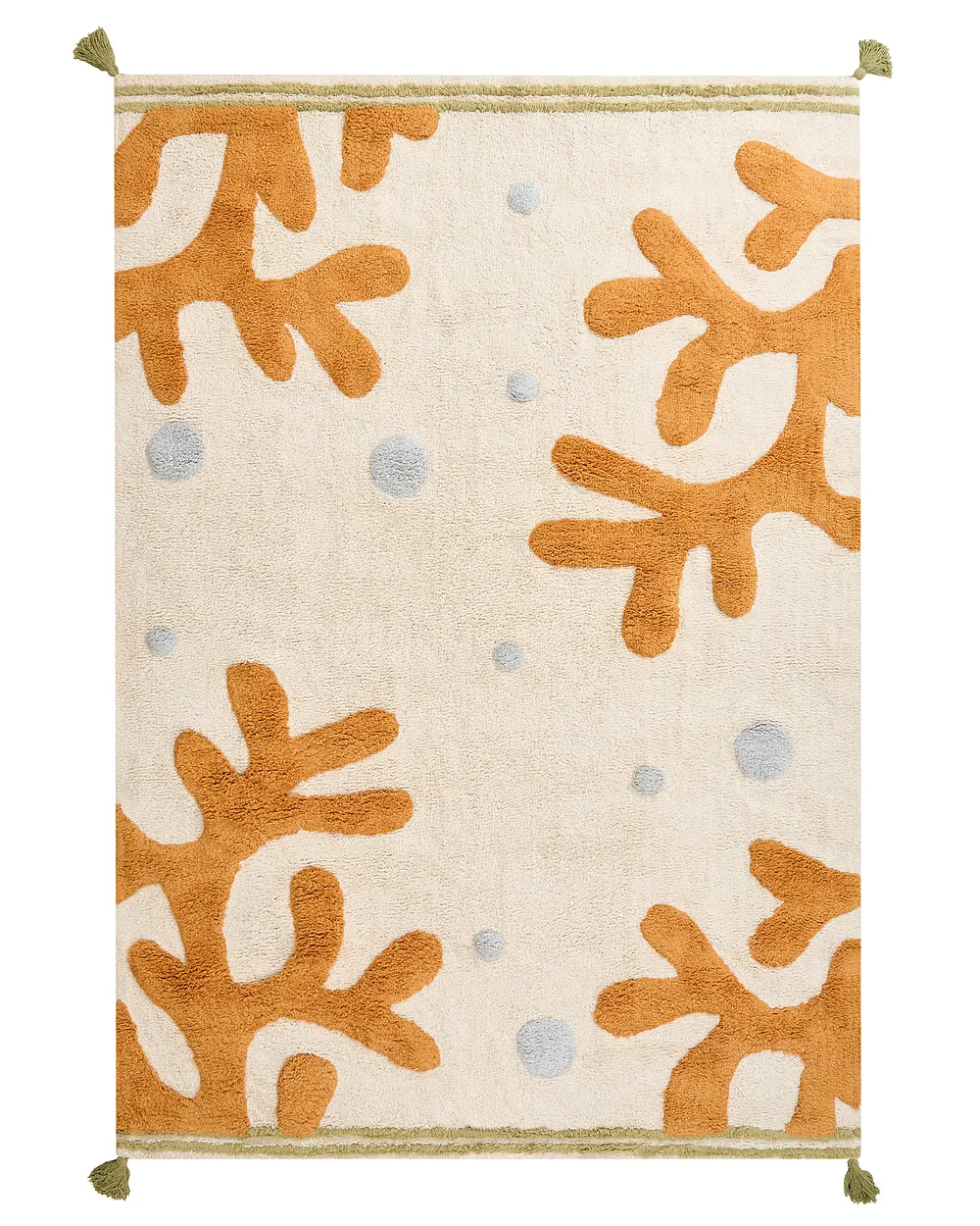 Kids Rug JAJPUR  Light Beige 140 x 200 cm Cotton