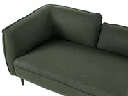 Left-Hand Chaise Longue CHEVANNES Boucle Dark Green_877227