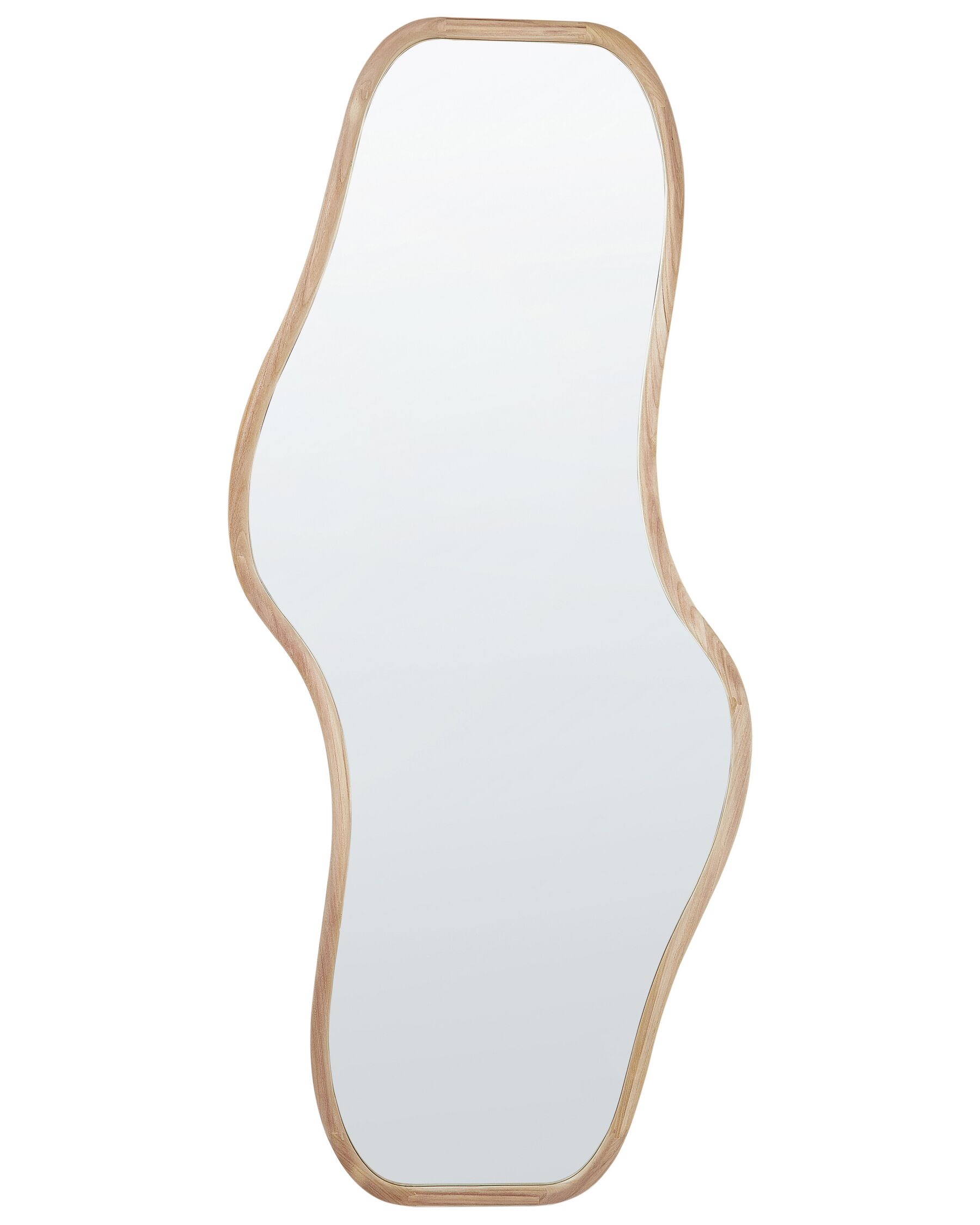 Espejo de pared de madera clara 79 x 180 cm BIOLLET_915563