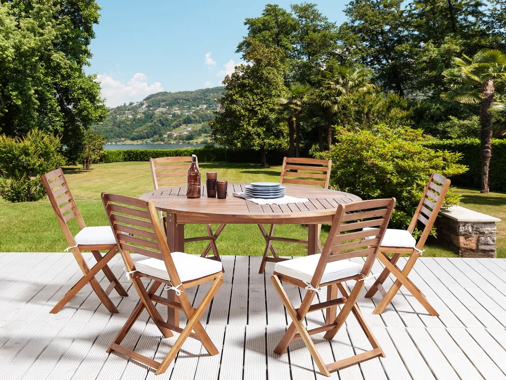 Conjunto de cojines para sillas de jardín TOLVE 39 x 31 cm