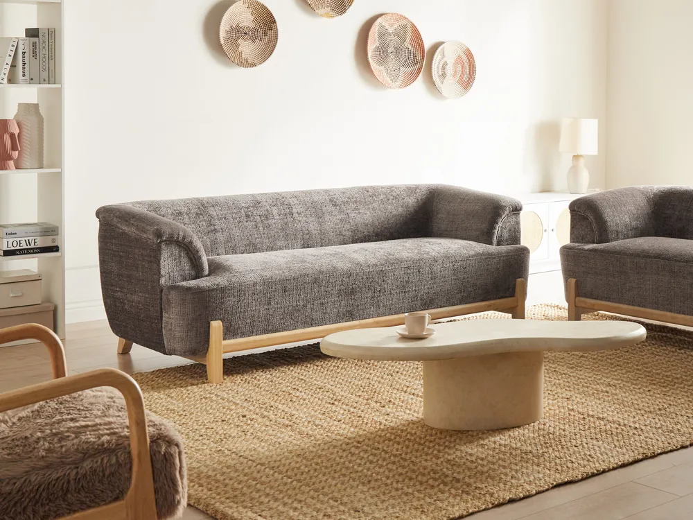 Sofa dla 3 osób ALNOR Szenil Brązowy