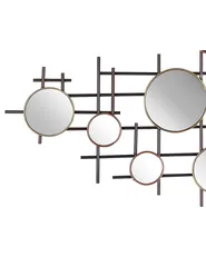 Lustro ścienne IBOS 113 cm 55 cm Metal Czarny_904336