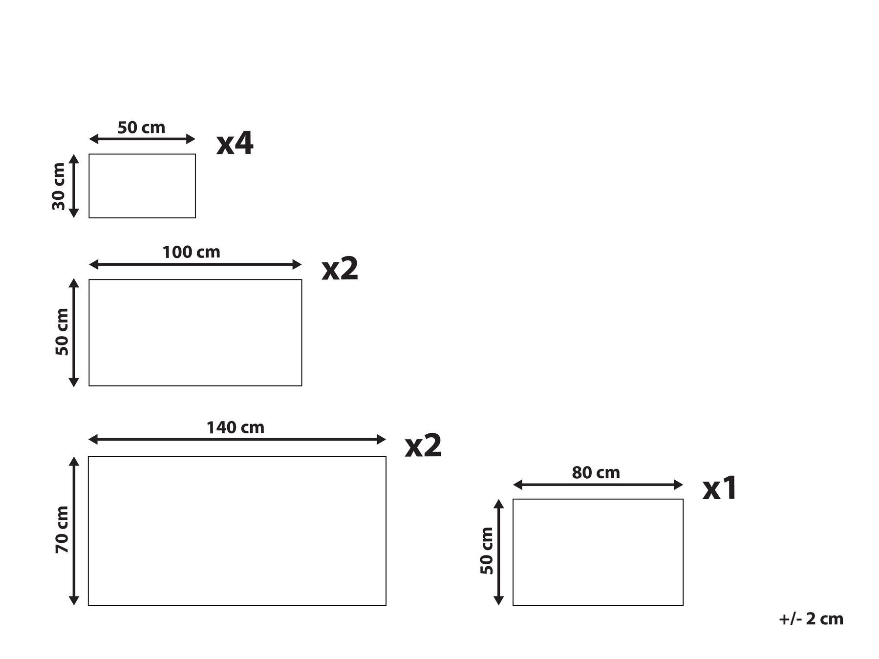 Komplet 9 ręczników ATAI Bawełna Biały_794116