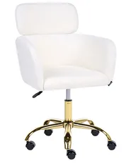 Desk Chair ALENA Boucle White_1083739