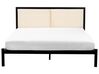 Bed metaal zwart/lichtbeige 140 x 200 cm CLAMART_931720