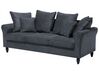 3-Sitzer Sofa Samtstoff dunkelgrau BORNHOLM_711053