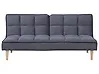 Sofa Bed 3 Seater SILJAN Fabric Dark Grey