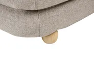 Sofa Bed 2 Seater ESBJERG Faux Linen Beige_1059274