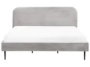 Bed Corduroy FLAYAT 180 x 200 cm (EU Super King) Light Grey_967881
