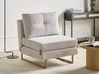 Single Sofa Bed JERSLEV Fabric Off-White