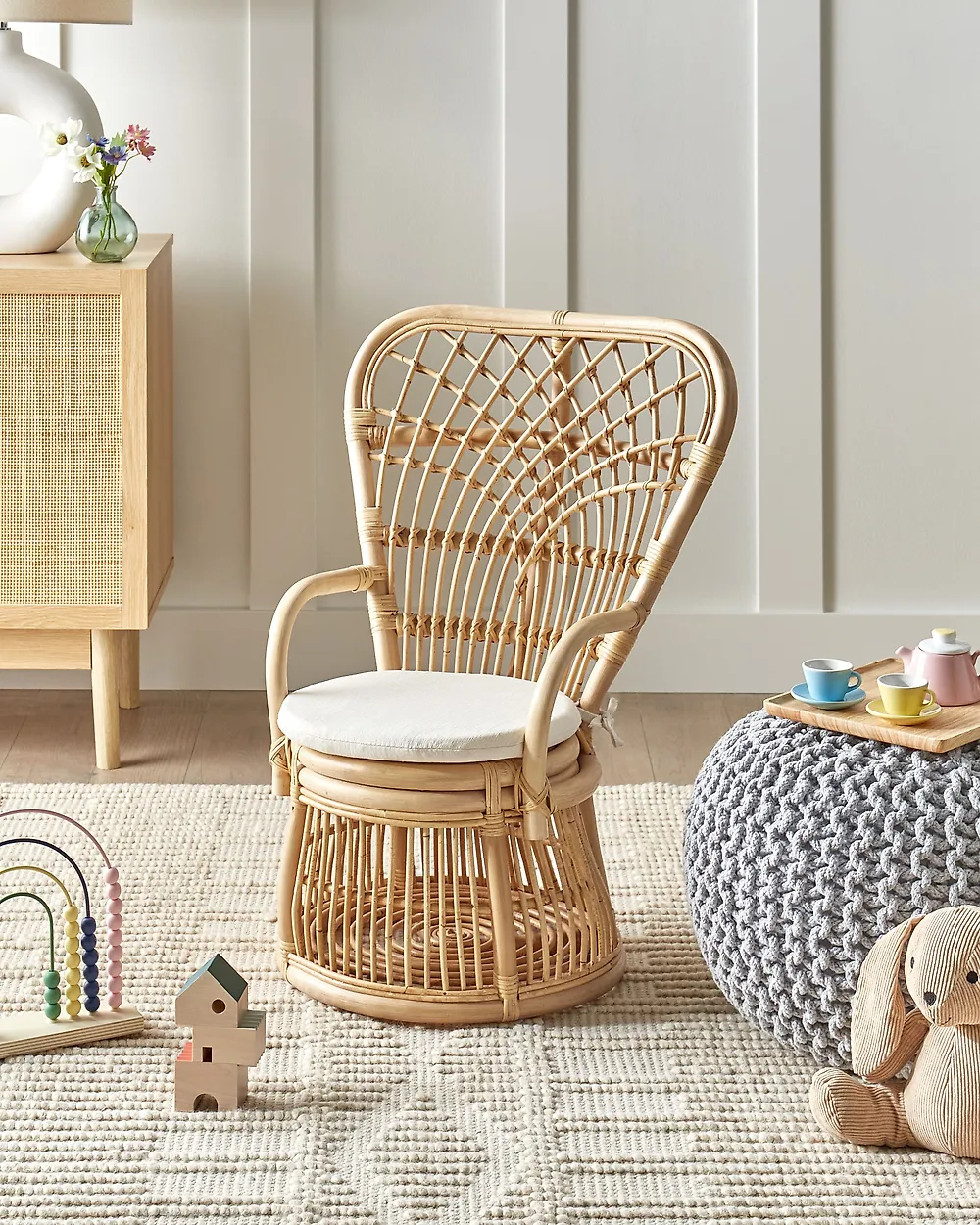 Kids Chair TEMENI Rattan Natural_1185180