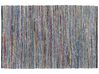 Teppich Baumwolle bunt 140 x 200 cm Kurzflor ALANYA_805377