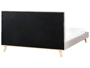 Bett mit Lattenrost Chenillegewebe TALENCE 160 x 200 cm Hellgrau_980979