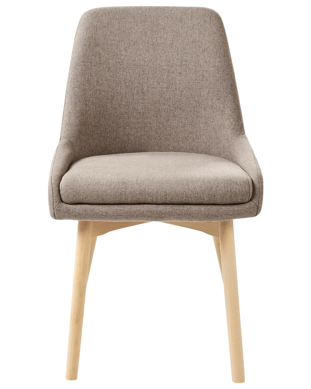Set of 2 Dining Chairs MELFORT Fabric Brown_958186