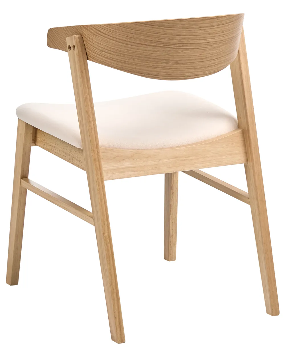 Set of 2 Dining Chairs LILLY Fabric Light Brown/ Off-White_1065898