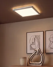 Lampa sufitowa LED TIVORA Z pilotem Ze ściemniaczem Srebrny_1131079