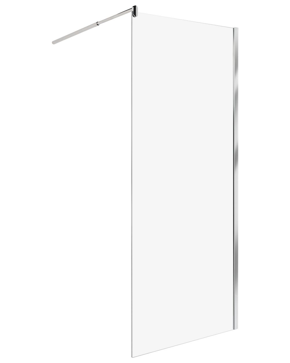Shower Screen AHAUS 800 x 1900 mm Silver