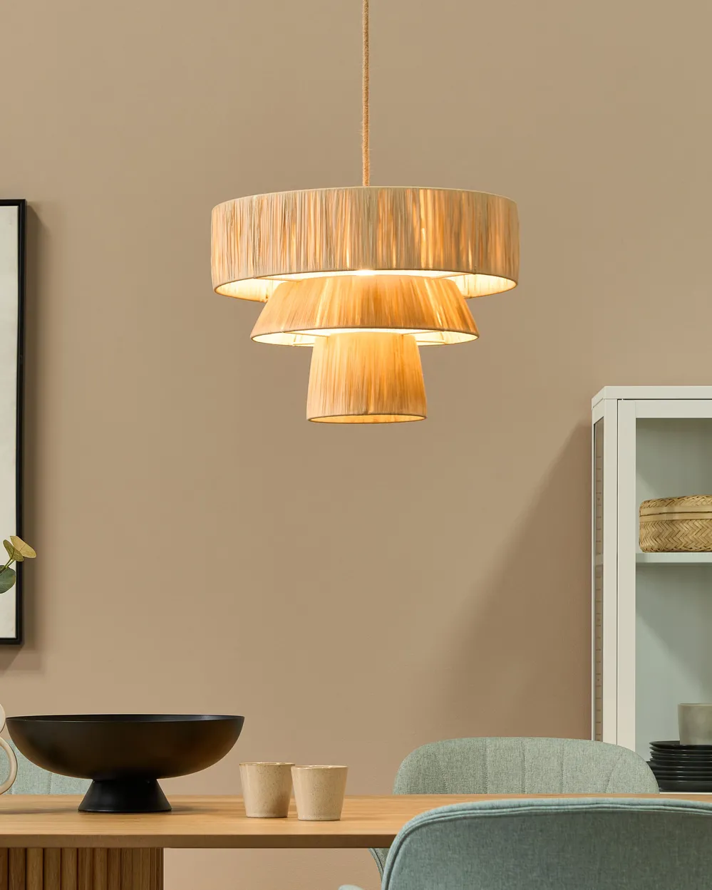 Lampa wisząca CHAMBO Papier Naturalny