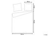 Parure De Lit King Size Motif Feuillage D'automne - 230 X 220 Cm, Réversible, 52% Polyester Recyclé, 48% Coton