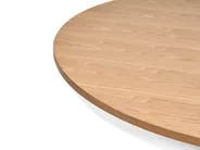 Extending Dining Table AKRON Light Ash Wood 106/150 cm 106 cm Wood_996812