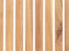 Conjunto de comedor 6 plazas de madera de acacia certificada clara con carrito de cocina SASSARI II_923805