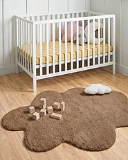 Tappeto per bambini HODKA  Marrone chiaro 80 x 120 cm Cotone con cuscino_1154976