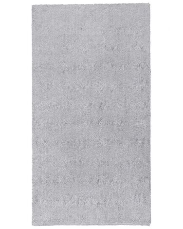 Vloerkleed polyester lichtgrijs 80 x 150 cm DEMRE
