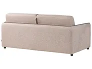Sofa Bed 2 Seater ISHOJ Fabric Light Brown_939992