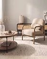 Armchair AGGER Fabric Beige