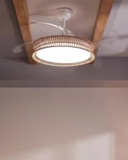 Ceiling Fan with Light OLETA with Remote LED White_1124318