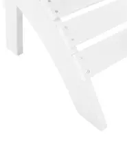 Garden Chair ADIRONDACK with Footstool White_809490