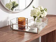 Dekorationsbricka Hjärta PONTIVY Glas Silver_1198666