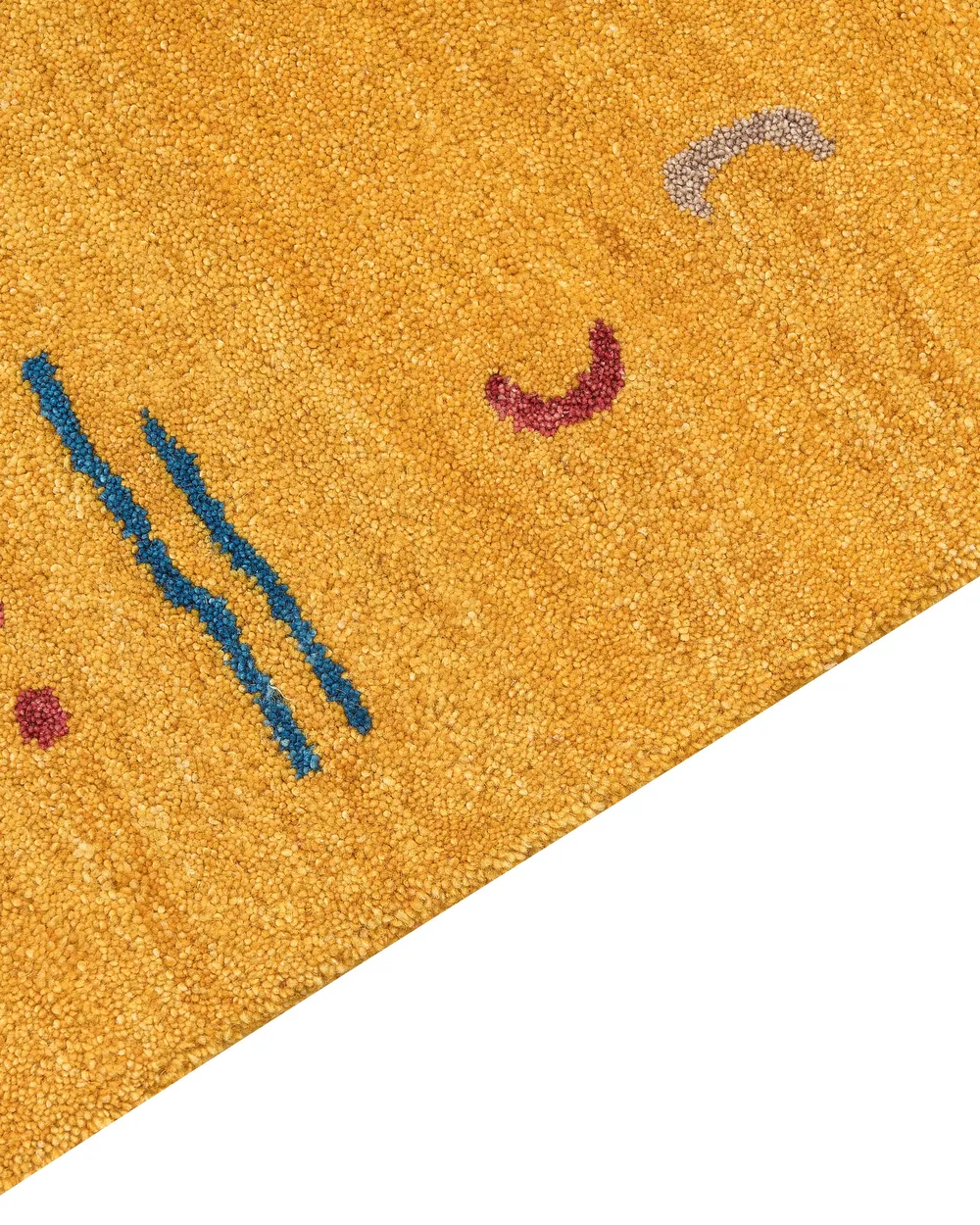 Rug AKALAN Yellow 160 x 230 cm Gabbeh Wool_856037