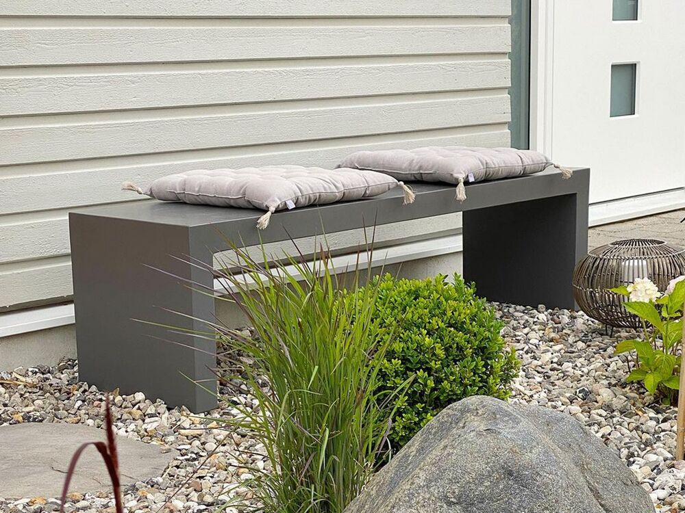 Garden Bench TARANTO 150 cm Concrete Grey Beliani