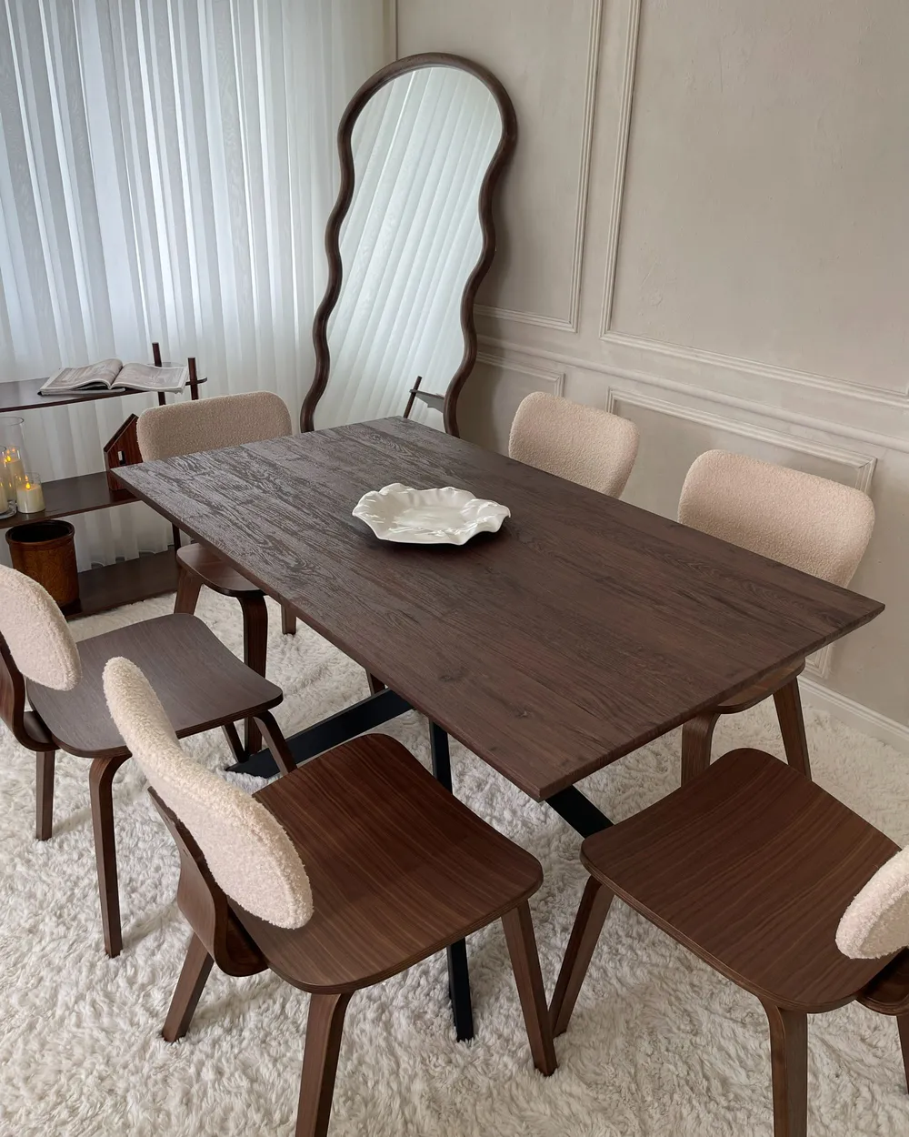 Set of 2 Dining Chairs LUCINDA Wood Dark Brown_976417