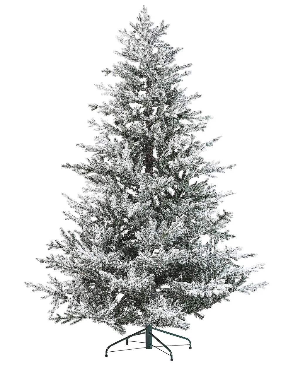 Ośnieżona sztuczna choinka świąteczna BRISCO 210 cm Biały