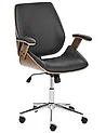 Office Chair BENDRA Faux Leather Black