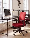 Office Chair KAMILON Fabric Dark Red