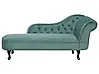 Right-Hand Chaise Longue NIMES Velvet Mint Green