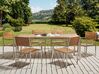 6 Seater Certified Teak Garden Dining Set Light Wood VIAREGGIO II_882928