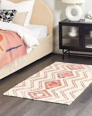 Tappeto KASTAMONU Beige 80 x 150 cm Cotone_840516
