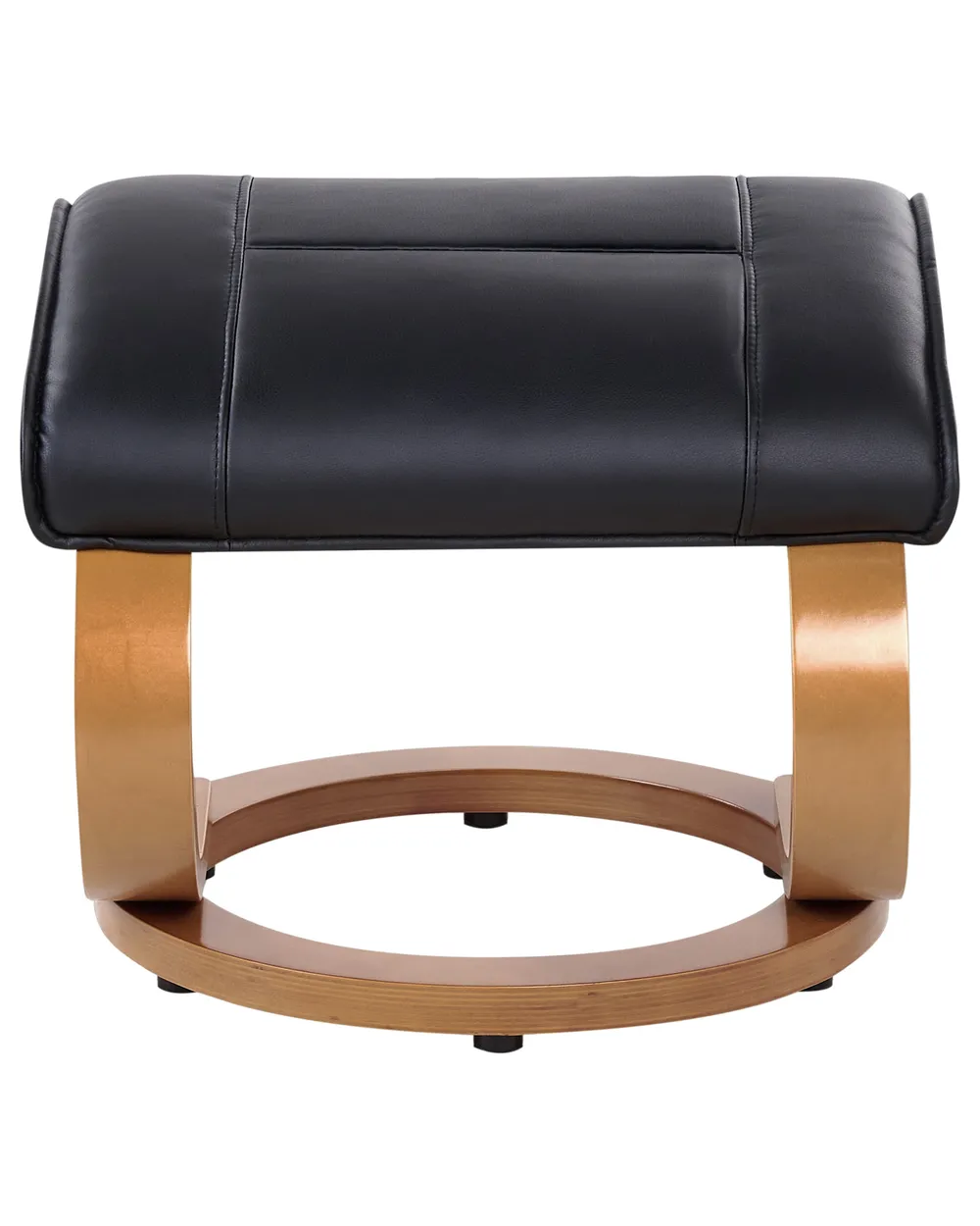 Massage Chair MAJESTIC with Footstool Faux Leather Black_963703