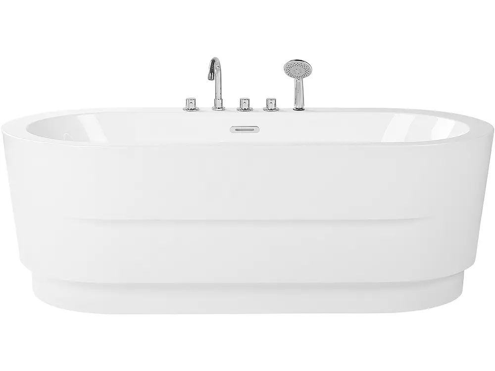 Baignoire îlot EMPRESA 170 x 80 cm avec raccords Blanc_1150279
