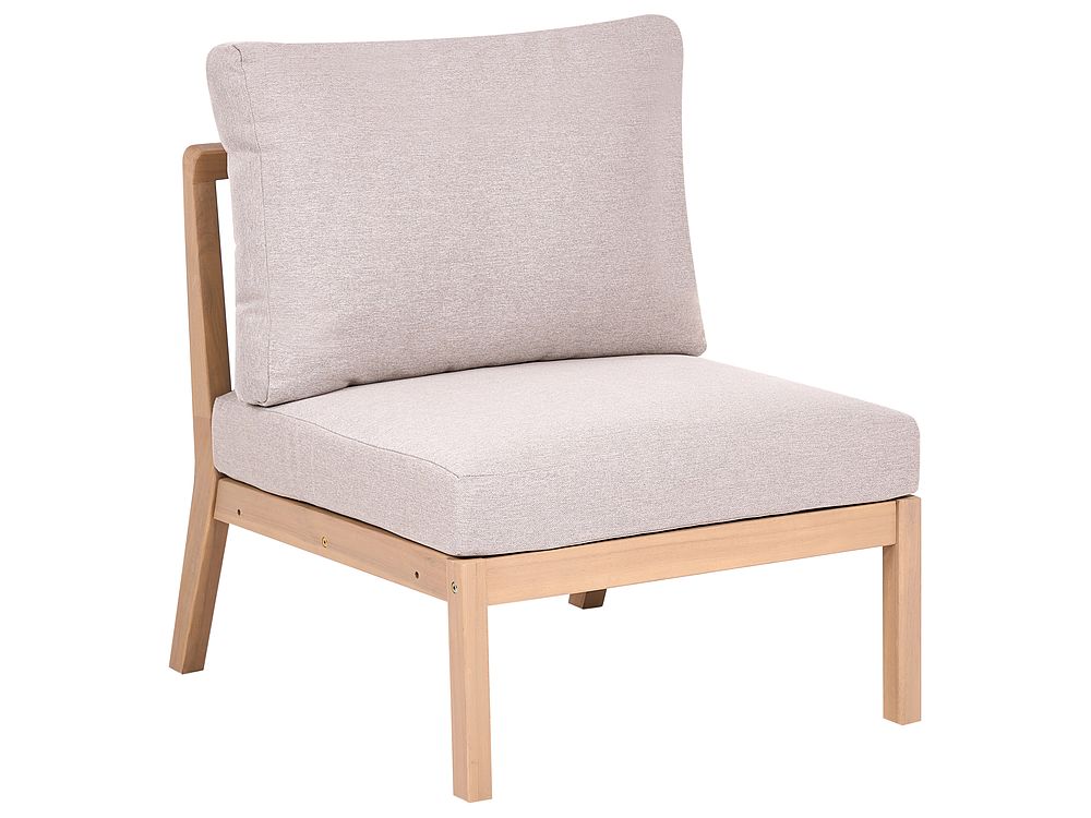 Garden 1-Seat Section RIVELLO Acacia Wood Light Brown