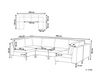 Sofa modułowa 6-osobowa welurowa niebieska EVJA_859731