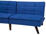Sofa Bed 3 Seater RONNE Fabric Navy Blue_691661