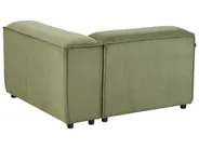 Modular Corner Sofa 2 Seater ARDAL with Ottoman Corduroy Green Right Hand_947440