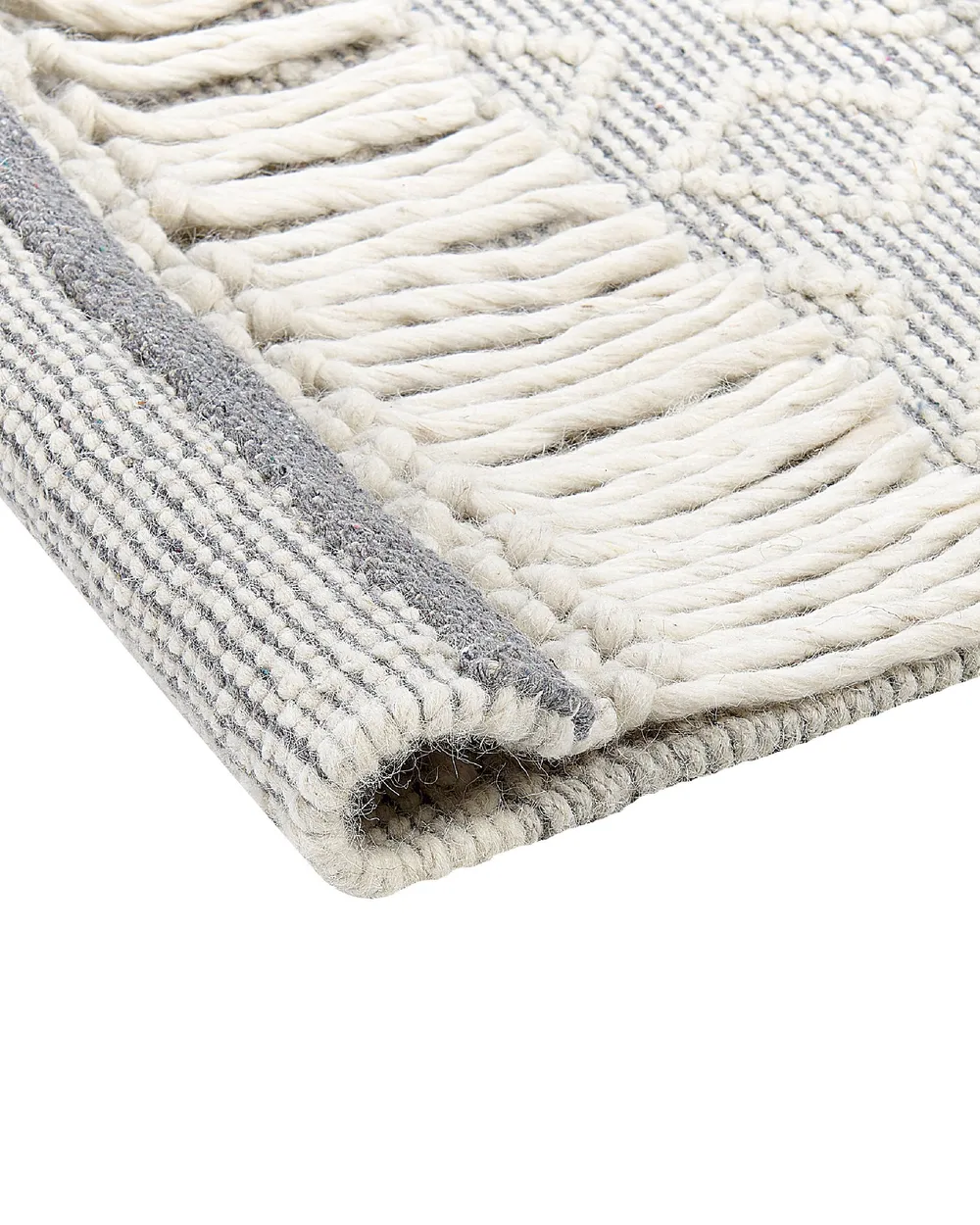Rug TONYA Grey 160 x 230 cm Wool_856528